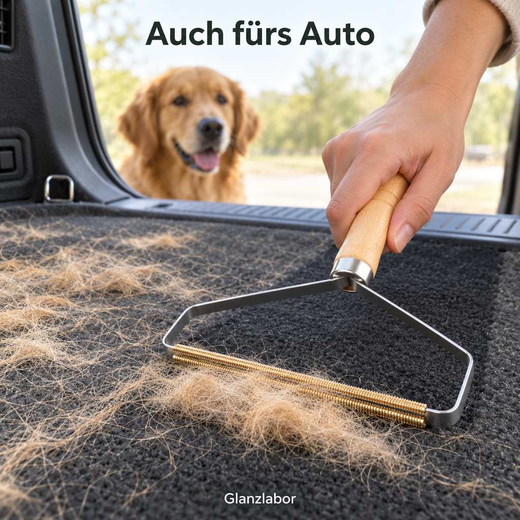 Fellfrei Mini – Fussel- & Tierhaar-Schaber mit Kupferklinge